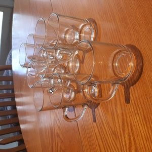 Acroroc tempured glass, great for hot or cold drinks.  Vintage made in France.